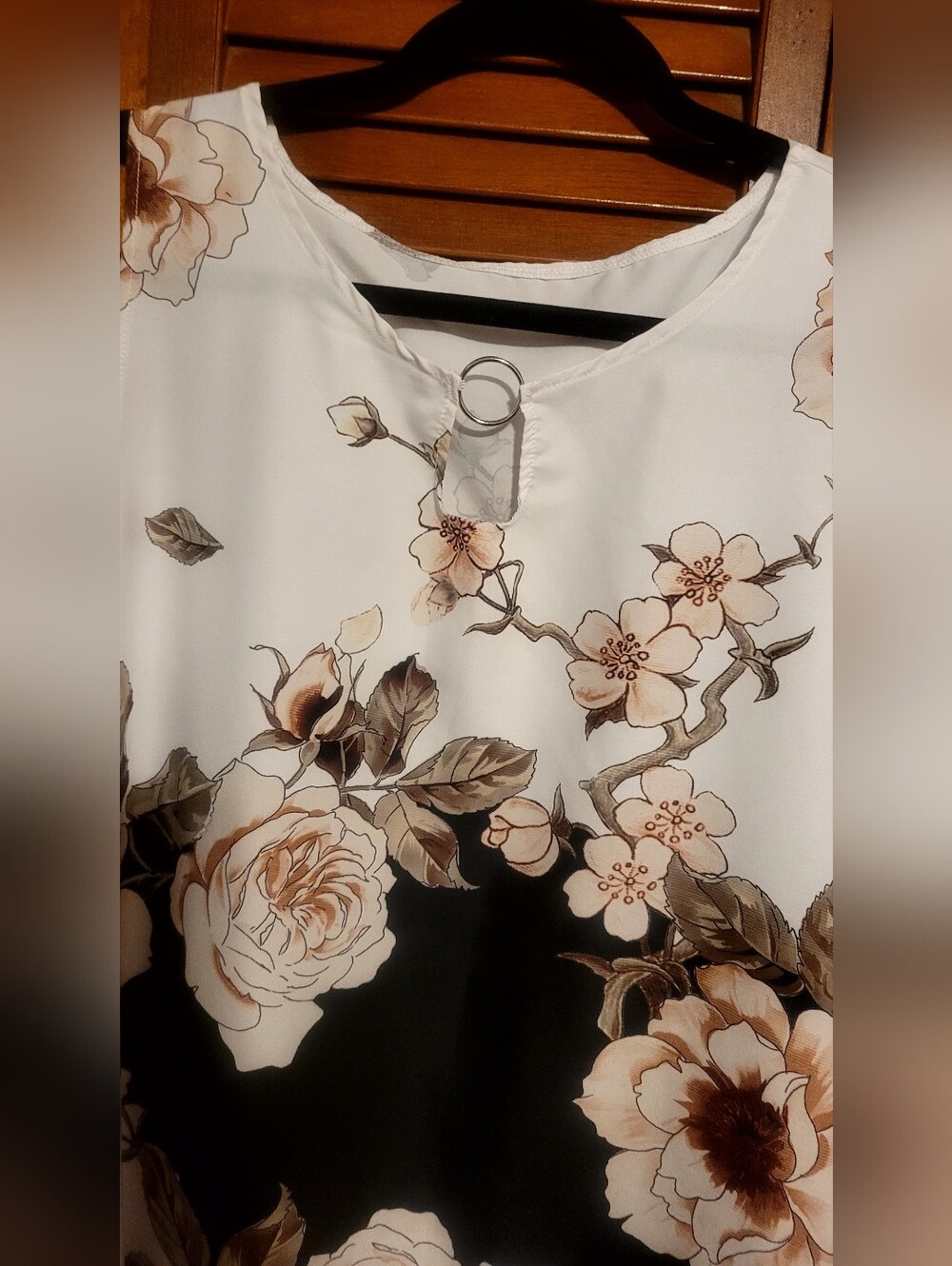 Floral Tank Maxi Dress Black White Neutral Tones Size XL - Picture 3 of 8